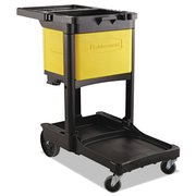 Rubbermaid Commercial Locking Cabinet, For Rubbermaid Commercial Cleaning Carts, Yellow FG618100YEL